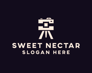 Camera Tripod Photographer logo design