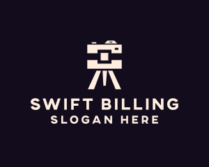 Camera Tripod Photographer logo design