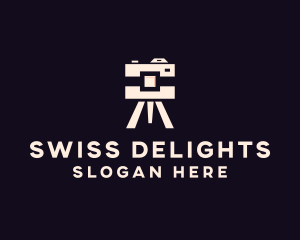 Camera Tripod Photographer logo design