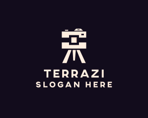 Camera Tripod Photographer logo design