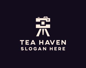 Camera Tripod Photographer logo design