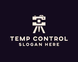 Camera Tripod Photographer logo design