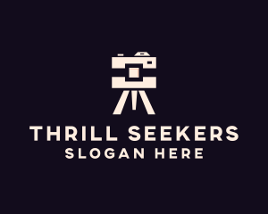 Camera Tripod Photographer logo design