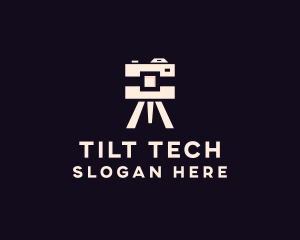 Camera Tripod Photographer logo design