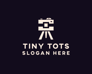 Camera Tripod Photographer logo design