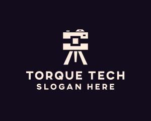 Camera Tripod Photographer logo design