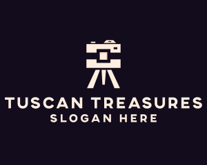 Camera Tripod Photographer logo design