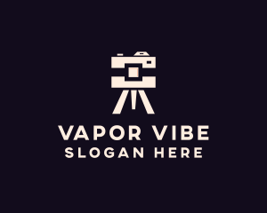 Camera Tripod Photographer logo design