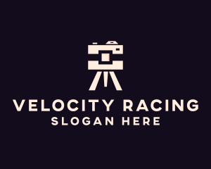 Camera Tripod Photographer logo design