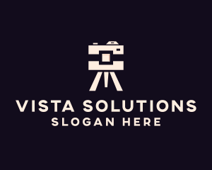 Camera Tripod Photographer logo design