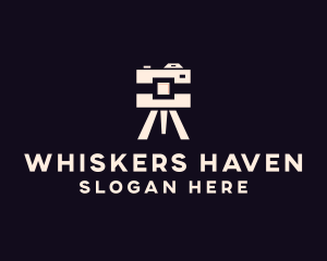 Camera Tripod Photographer logo design