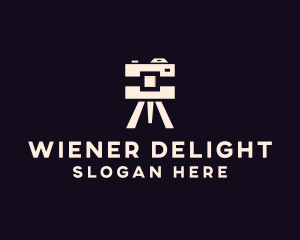 Camera Tripod Photographer logo design