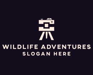 Camera Tripod Photographer logo design