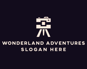 Camera Tripod Photographer logo design