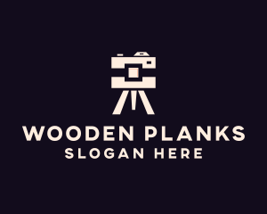 Camera Tripod Photographer logo design