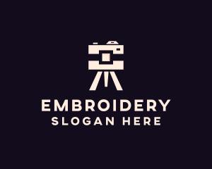 Camera Tripod Photographer logo design