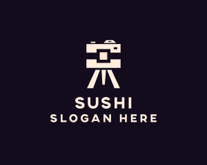 Camera Tripod Photographer logo design