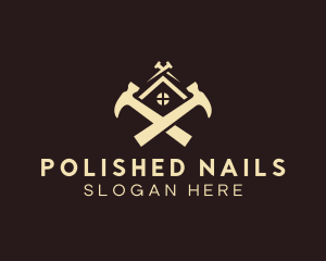 Hammer Nail House Construction logo design