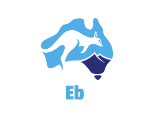 Tourism - Blue Kangaroo Australia logo design