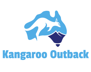 Australia - Blue Kangaroo Australia logo design