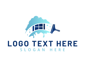 Clean - Bubbles Window Cleaning logo design
