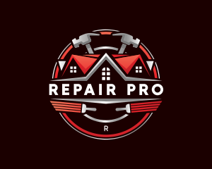 Hammer Roof Repair logo design