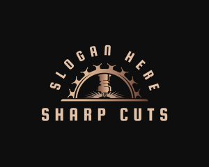 Industrial Cutting Machine logo design