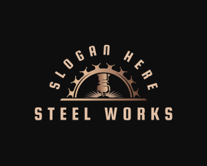 Industrial Cutting Machine logo design