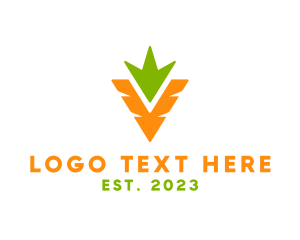 Carrot - Minimalist Carrot Crops logo design
