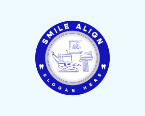 Orthodontics Dental Chair logo design