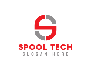 Tech Symbol Letter S logo design