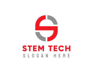 Tech Symbol Letter S logo design