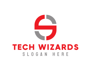 Gadgets - Tech Symbol Letter S logo design