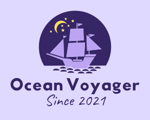 Galleon Ocean Night logo design
