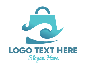 Bag - Surfing Wave Bag logo design