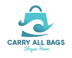 Bag - Surfing Wave Bag logo design