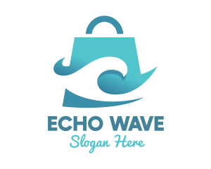 Surfing Wave Bag  logo design