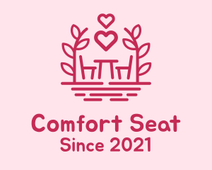 Chair - Chair & Table Romantic logo design