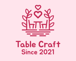 Table - Chair & Table Romantic logo design
