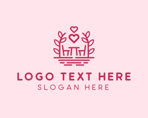 Chair & Table Romantic logo design