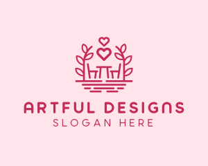 Chair & Table Romantic logo design