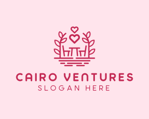 Chair & Table Romantic logo design