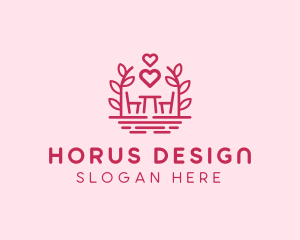 Chair & Table Romantic logo design