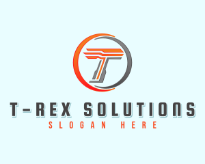 Professional Automotive Letter T logo design