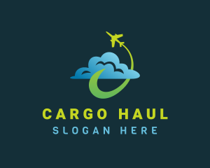 Airplane Cloud Travel logo design