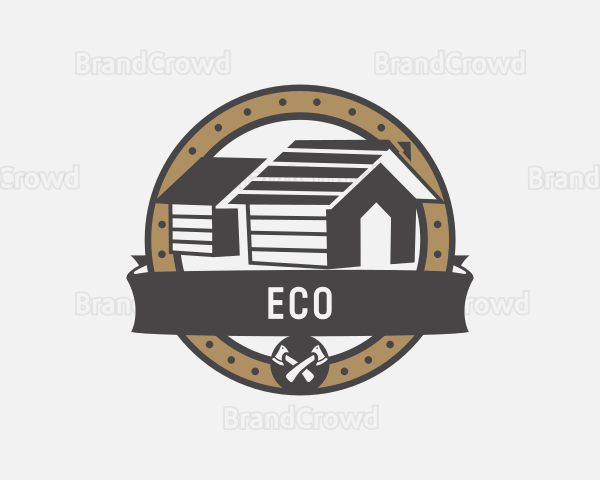 Cabin Roofing Remodeling Logo