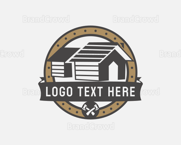 Cabin Roofing Remodeling Logo