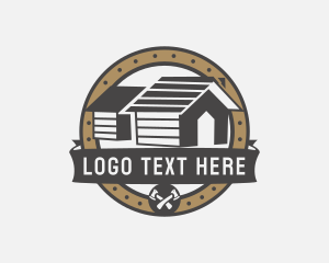 Axe - Cabin Roofing Remodeling logo design