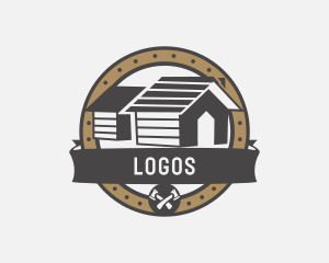 Cabin Roofing Remodeling Logo