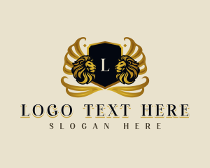 Elegant Lion Crest Logo